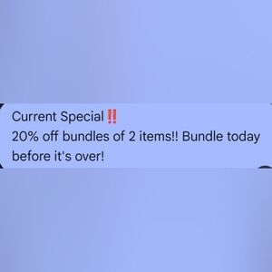 20% Off Bundles Of 2!